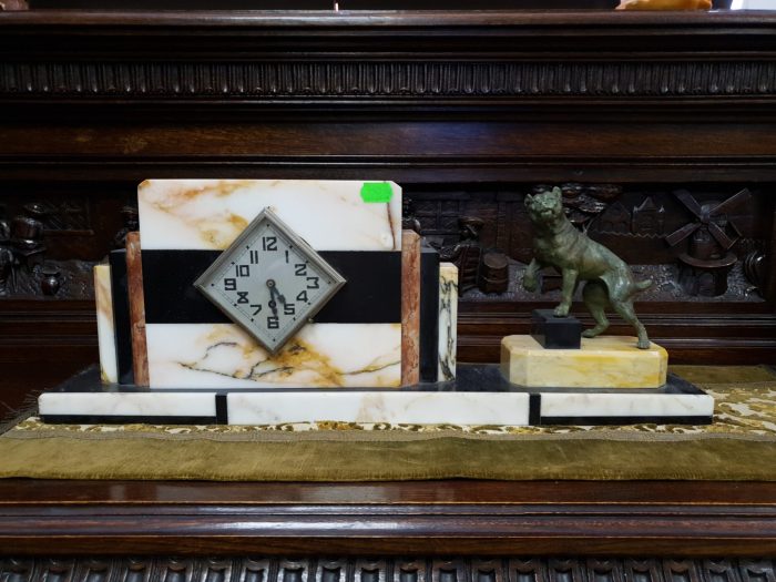 kaminakell ja raamatuhoidjad/ Art Deco