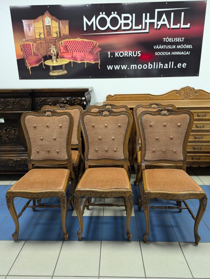 Rokokoo stiilis toolid 6tk