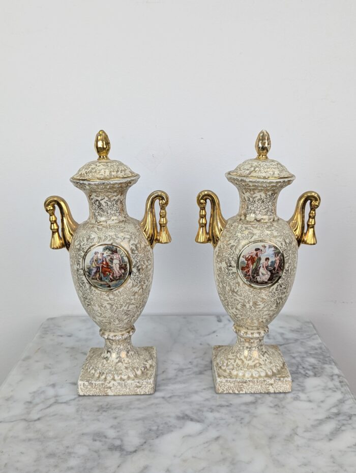 Empire England porcelain vases 2pcs