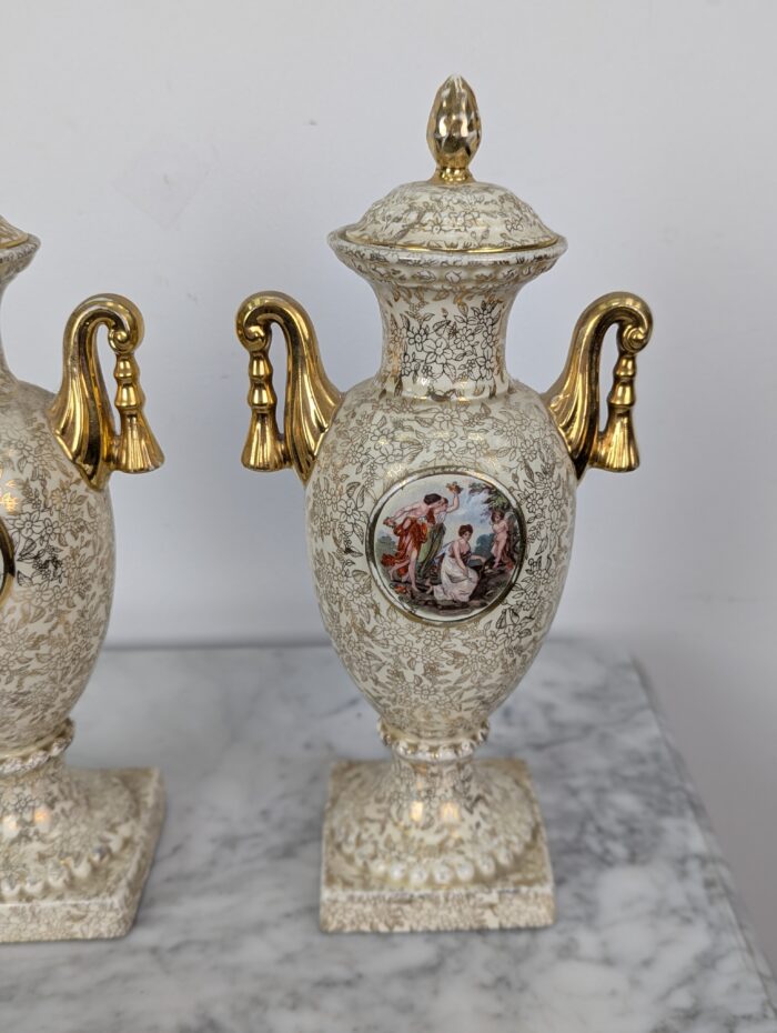 Empire England porcelain vases 2pcs - Image 4