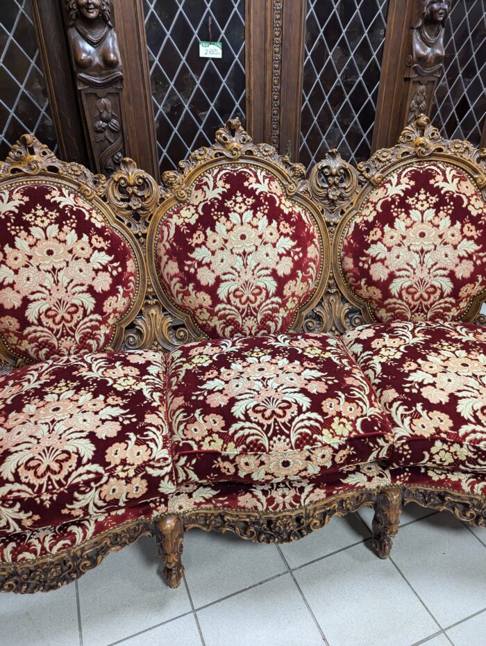 Sofa and 2 armchairs in baroque style - Image 5