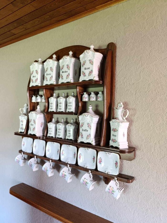 Bavarian porcelain spice rack and coffee set- Tettau Bavaria - Image 3