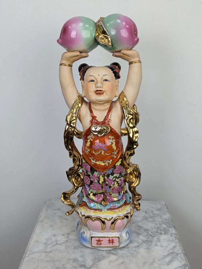 Traditional Chinese blessing statue