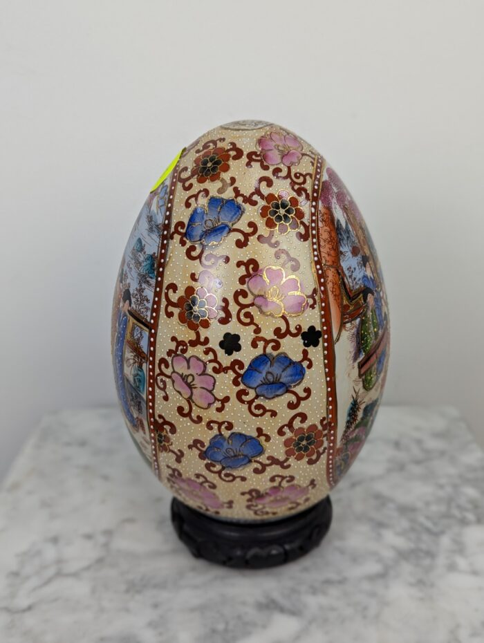 Oriental porcelain egg - Image 3