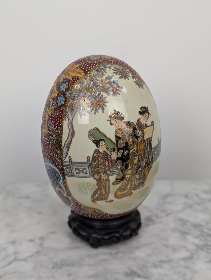 Oriental porcelain egg - Image 3