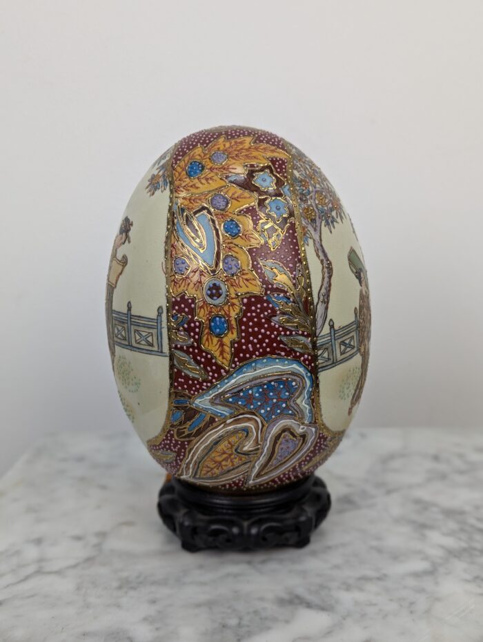 Oriental porcelain egg - Image 4