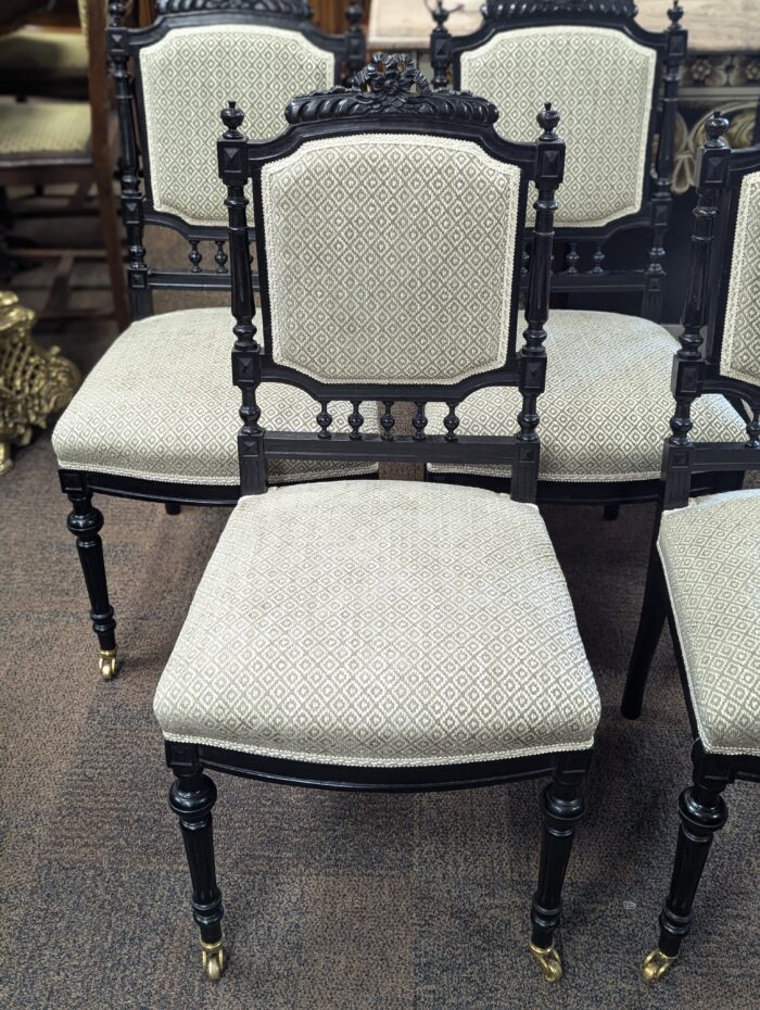 Napoleon III style chairs 5pcs - Image 3