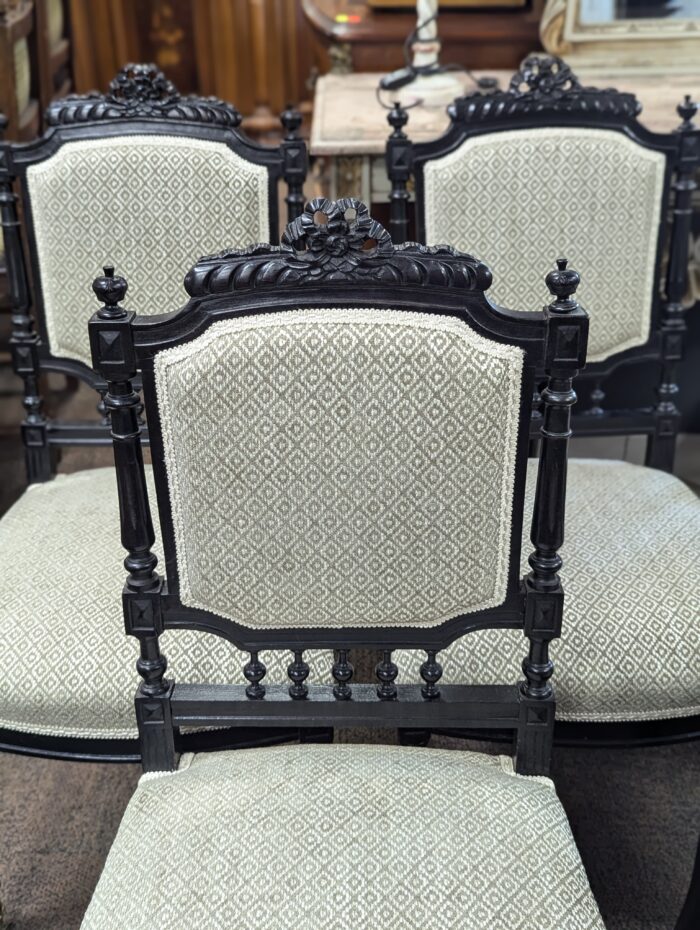 Napoleon III style chairs 5pcs - Image 4