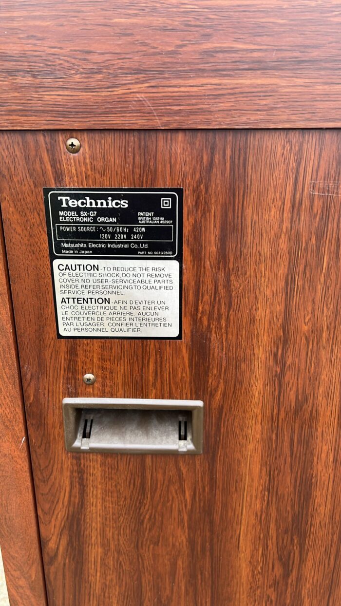 Technics SX-G7 electronic organ+chair - Image 7