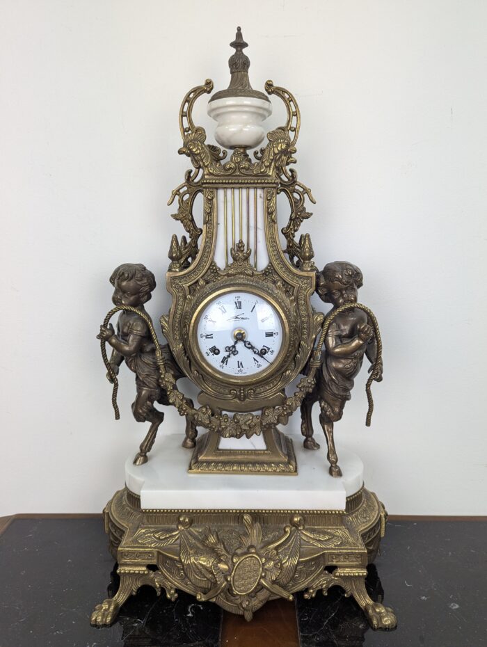 Louis XVI stiilis kaminakell ja küünlajalad - Image 3