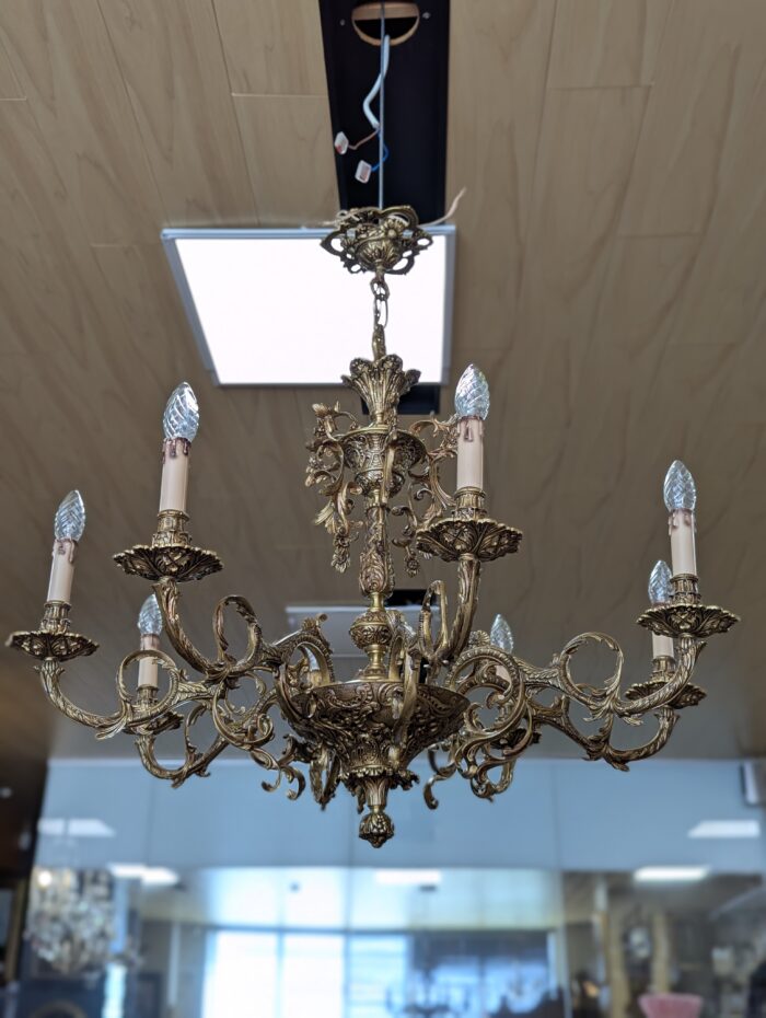 Bronze chandelier baroque style