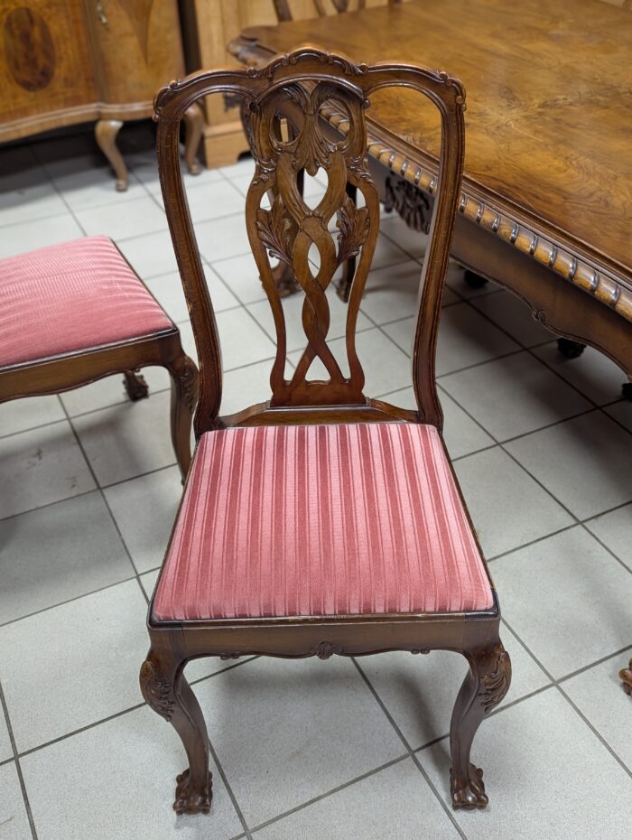 Chippendale stiilis söögilaud ja 6 tooli - Image 6
