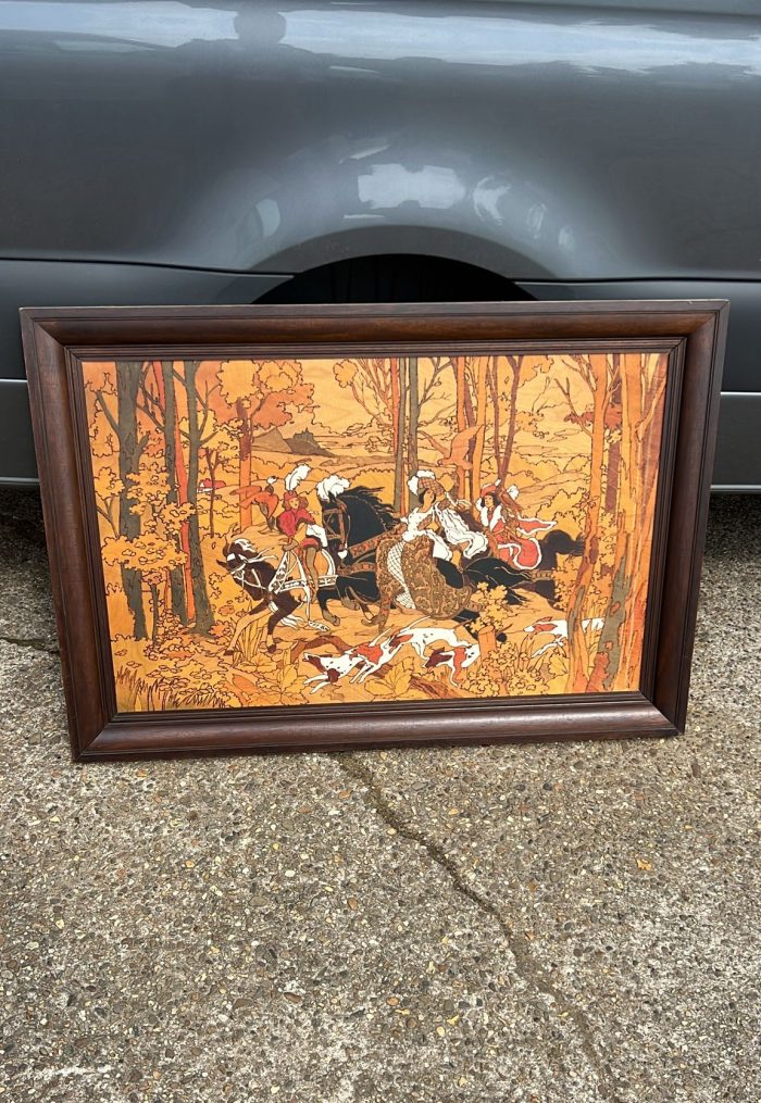 Intarsia puidupaneel "Jahistseen" 125x85