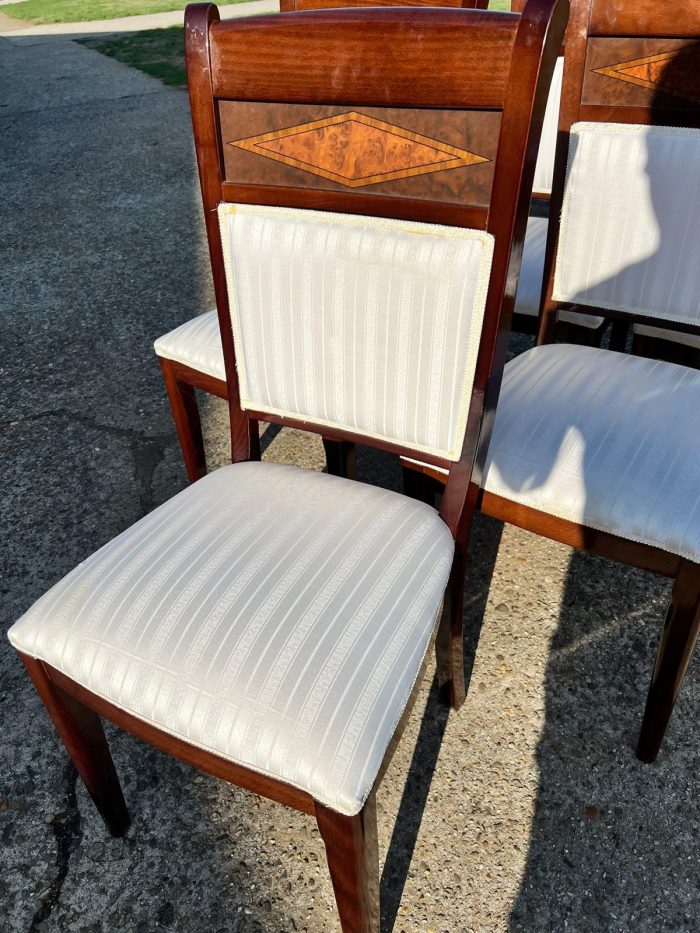 Art deco dining table and 6 chairs - Image 6