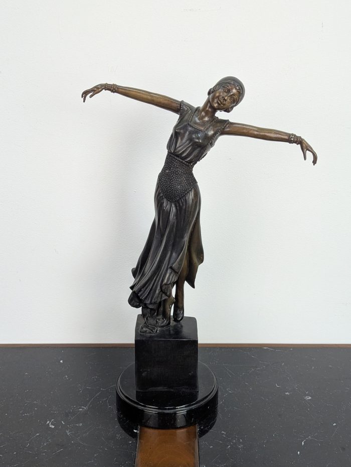 Art deco style bronze figure
