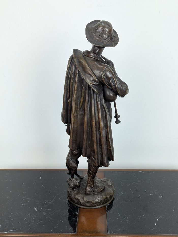 Emile Bruchon sculpture "Le Patre" - Image 7