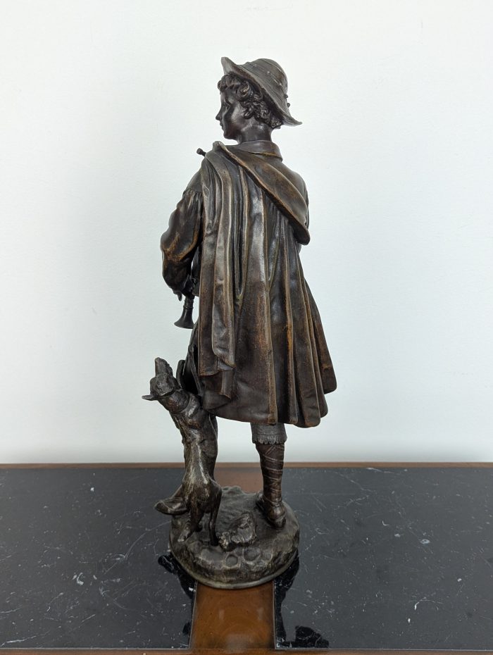 Emile Bruchon sculpture "Le Patre" - Image 8