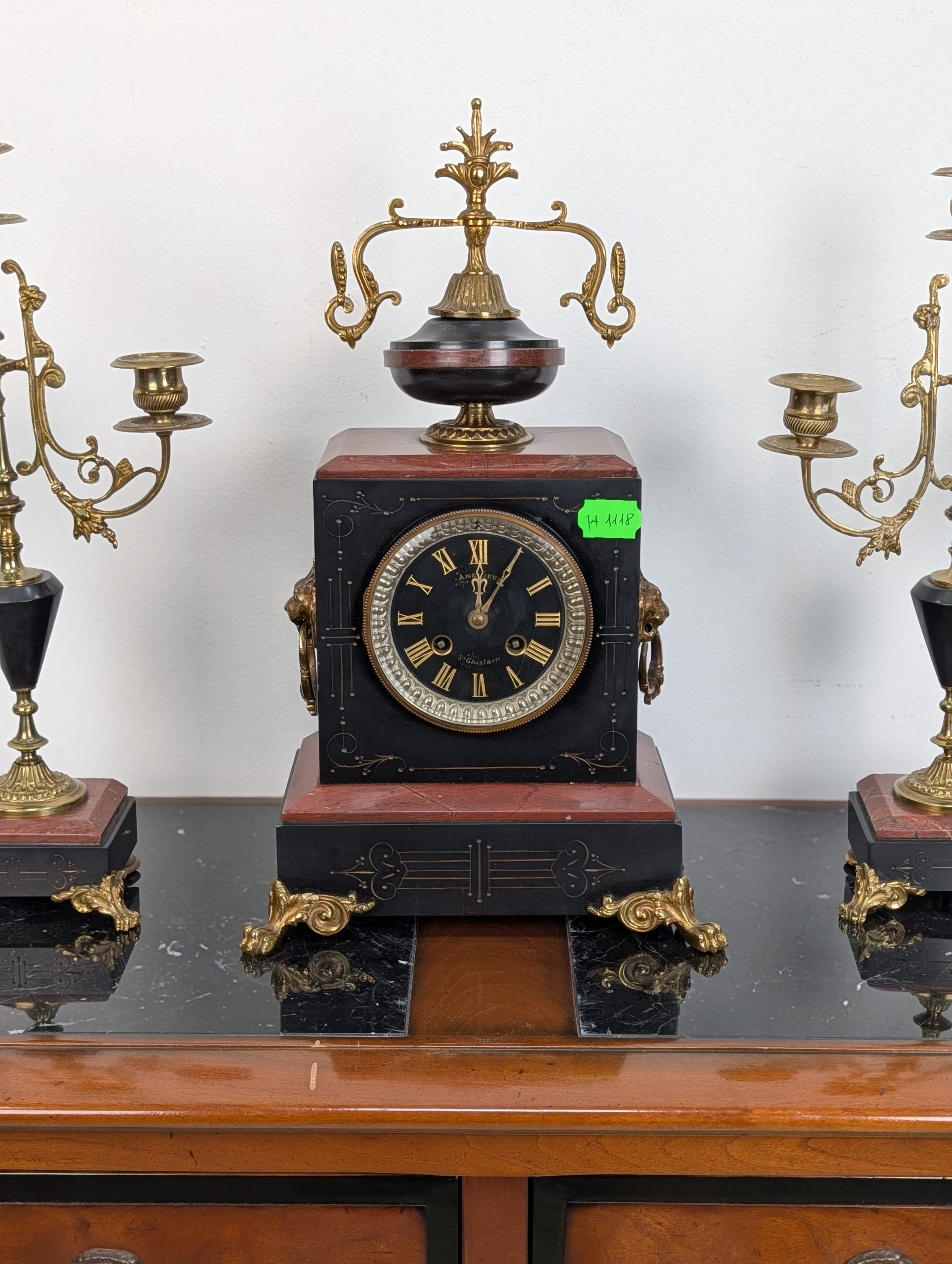 Каминные часы и подсвечники в стиле Наполеона III — изображение 3