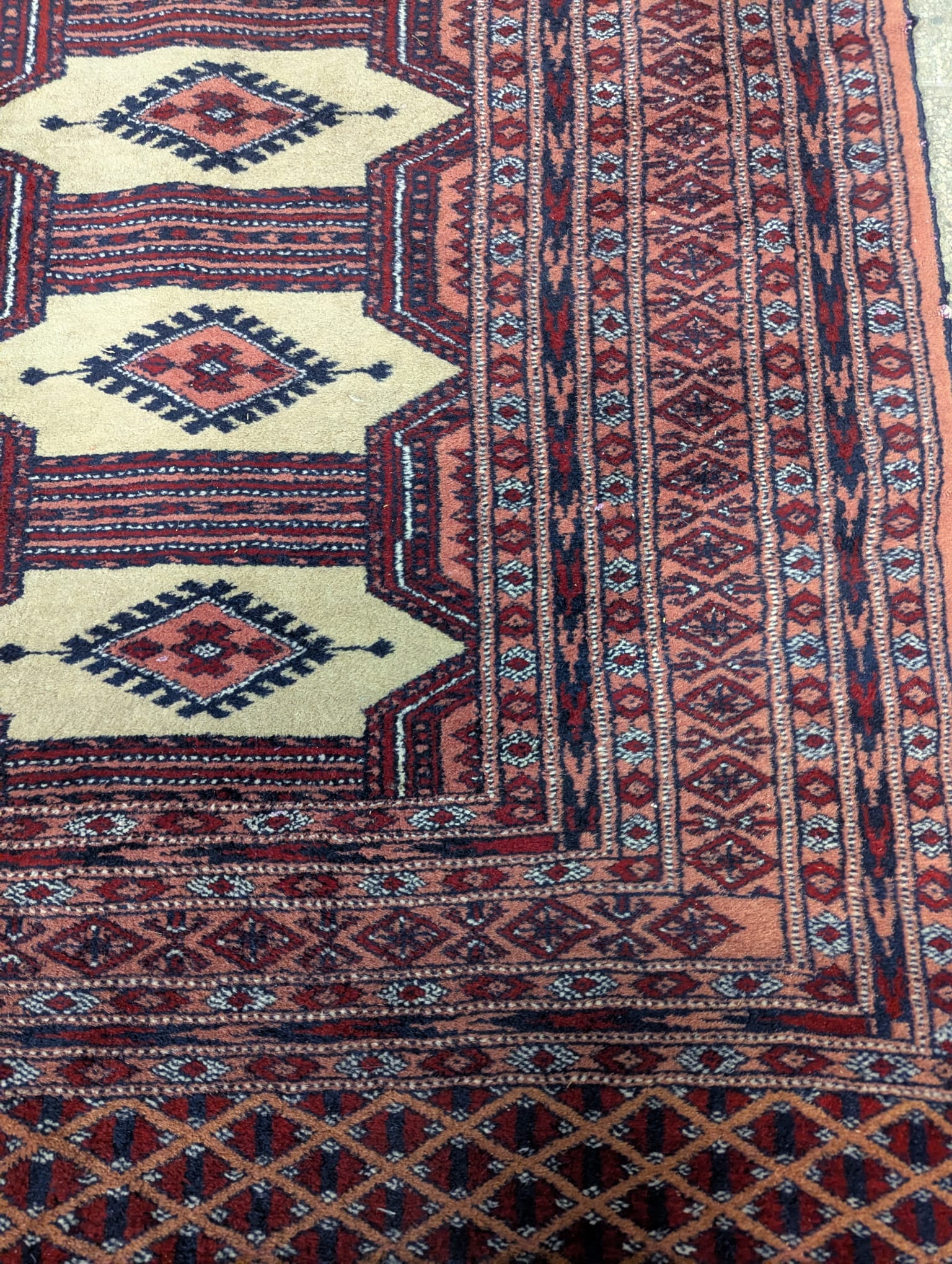 Handmade wool carpet 200x125 - Image 4
