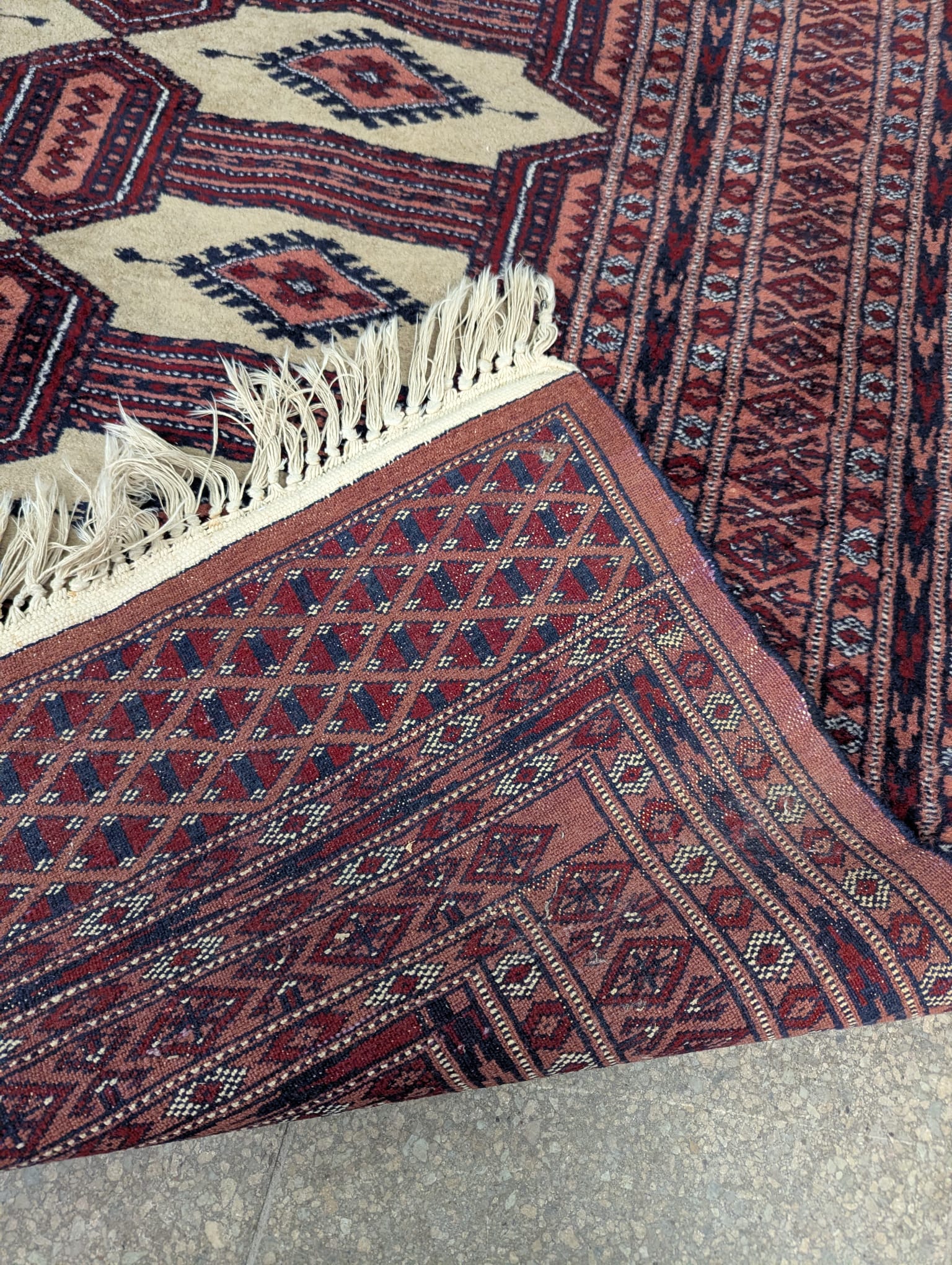 Handmade wool carpet 200x125 - Image 5